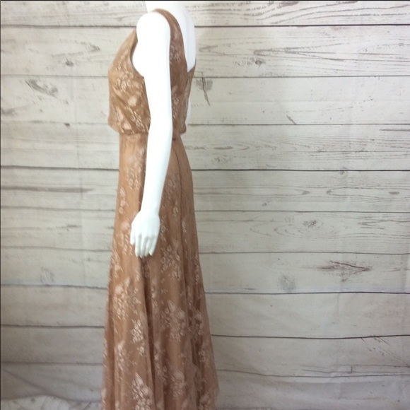 Donna Morgan “Natalya” Maxi Lace Bridesmaid Gown - Picture 6 of 15